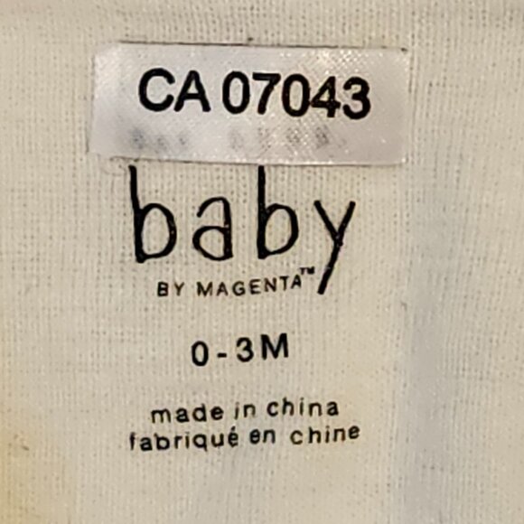 ADORABLE Rae Dunn BABY Onesie by Magenta 0-3 Months "But First Milk" - Picture 4 of 4